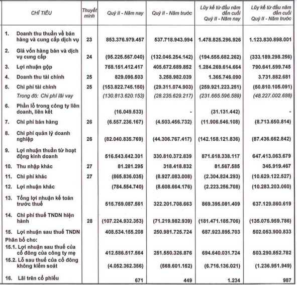 Phát Đạt (PDR) báo lãi quý 2/2022 tăng 63% lên 408 tỷ đồng, khoản phải thu với nhóm Danh Khôi Holdings tăng mạnh - Ảnh 1.