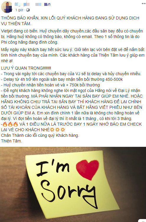 Phi công Vietjet Air lý giải việc delay, hủy chuyến hàng loạt, khẳng định không có chuyện đình công - Ảnh 1.