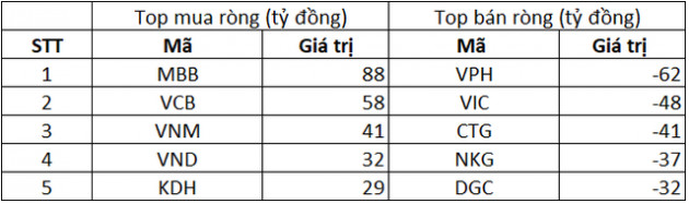 Phiên 22/9: Khối ngoại tiếp tục bán ròng 240 tỷ đồng, tập trung bán VPH, VIC - Ảnh 1.