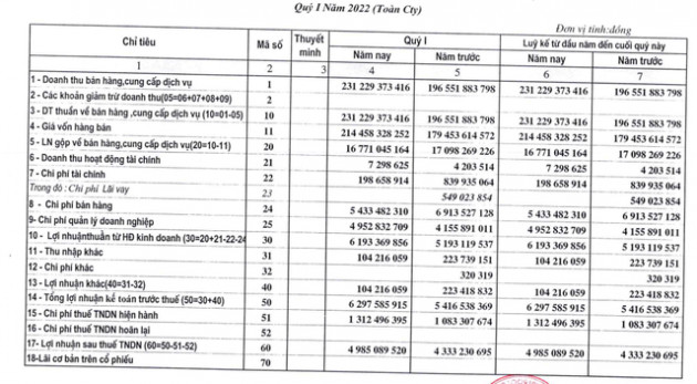 PJC báo lãi quý 1/2022 hoàn thành 27% kế hoạch năm - Ảnh 1.