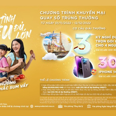 Prudential ra mắt chương trình khuyến mại đặc biệt nhân dịp cuối năm