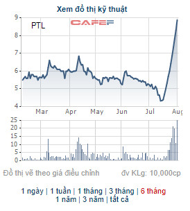 PTL vừa có chuỗi tăng trần ấn tượng, công ty liên quan tới chủ tịch đăng ký mua 15 triệu cổ phiếu - Ảnh 1.