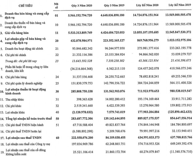PVS lãi ròng 196 tỷ đồng trong quý 3, gấp 3,2 lần cùng kỳ 2019 - Ảnh 1.