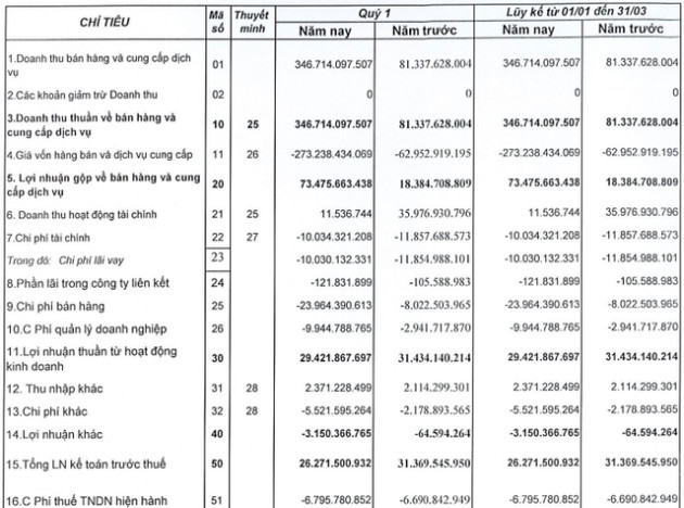 Quốc Cường Gia Lai (QCG): Doanh thu đột biến nhờ bàn giao dự án, lãi ròng vẫn giảm mạnh 43% trong quý 1/2021 - Ảnh 1.