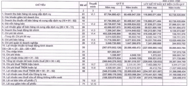 Quý 2, Licogi 14 (L14) lần đầu báo lỗ ròng 238 tỷ đồng kể từ khi lên sàn, dự phòng giảm giá chứng khoán gần 380 tỷ đồng - Ảnh 1.