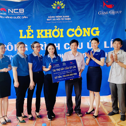 Quỹ Hành Trình Xanh cùng NCB tài trợ xây cầu tại Đồng Tháp