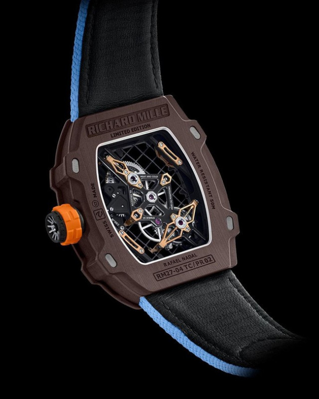 RM 27-04 Tourbillon: Mẫu đồng hồ kỷ niệm 10 năm hợp tác giữa Richard Mille và Rafael Nadal - Ảnh 3.