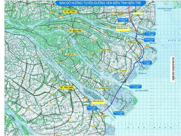 “Rót” hơn 28.000 tỷ đồng làm đường ven biển Bến Tre - Ảnh 1.