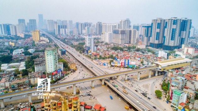 Rừng cao ốc chung cư dọc tuyến metro Cát Linh - Hà Đông nhìn từ trên cao - Ảnh 22.