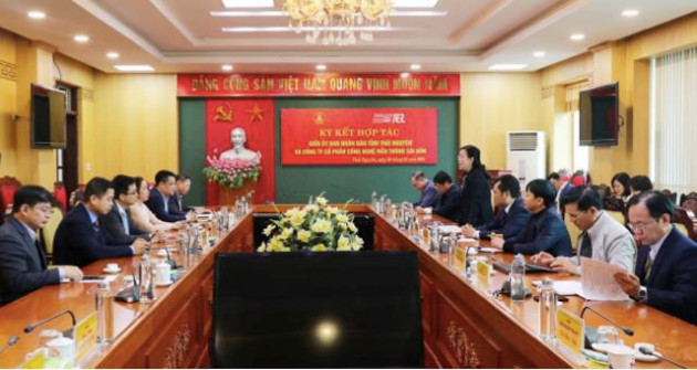 Saigontel tài trợ tỉnh Thái Nguyên lập quy hoạch, chuyển đổi số - Ảnh 1.