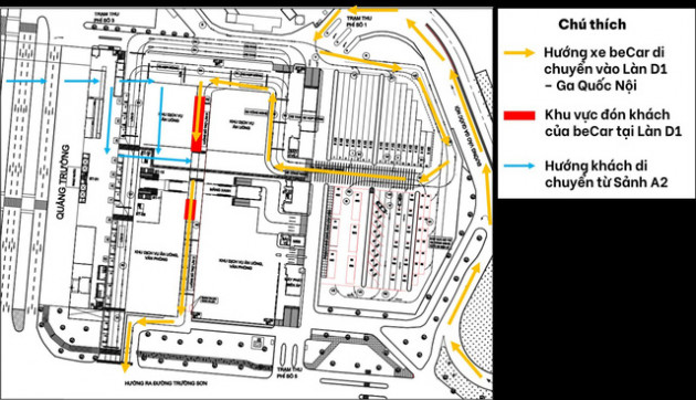 Sân bay Tân Sơn Nhất phối hợp BeCar, GrabCar mở làn ô tô mới D1: Phí đón khách 25.000VND, mục tiêu giảm tình trạng ùn ứ - Ảnh 1.