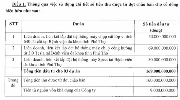 Sara Việt Nam (SRA) dùng 169 tỷ đồng đầu tư 3 hệ thống máy y tế liên với Bệnh viện đa khoa Phú Thọ - Ảnh 1.