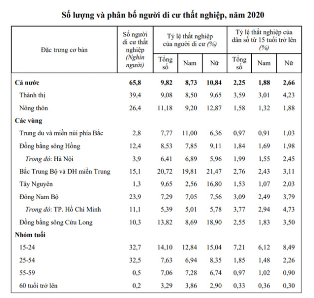 Sau một năm, tỷ lệ thất nghiệp của người di cư đến Hà Nội đã vượt di cư đến TP. HCM - Ảnh 2.