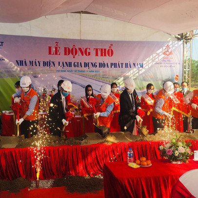 Sau tuyên bố 1 tỷ USD doanh thu từ hàng gia dụng, Hoà Phát khởi công nhà máy tại Hà Nam, dự kiến hoàn thành sau 5 tháng