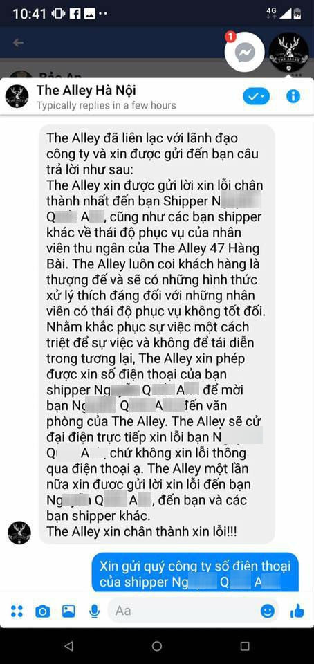  Sau vụ trà sữa The Alley bị tố coi thường shipper, nữ thu ngân kiêm cửa hàng trưởng bị cách chức, chuyển làm nhân viên vệ sinh? - Ảnh 8.