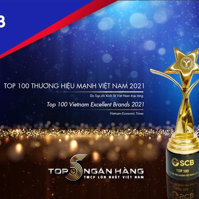 SCB được vinh danh “Thương hiệu mạnh Việt Nam” 06 năm liên tiếp