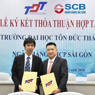 SCB ký kết hợp tác với trường đại học Tôn Đức Thắng