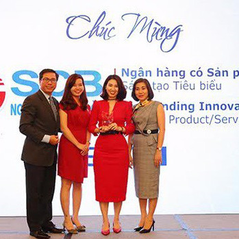 SCB nhận giải thưởng “Ngân hàng có sản phẩm dịch vụ sáng tạo tiêu biểu năm 2018”