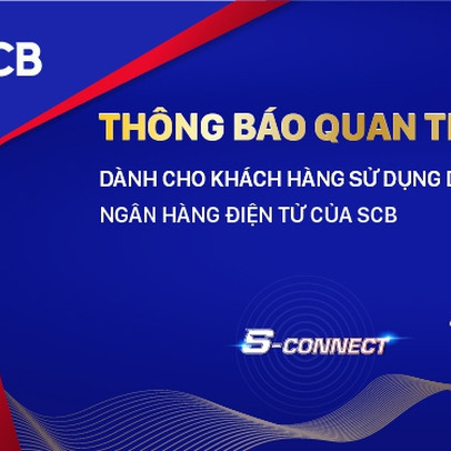 SCB thông báo chuyển đổi dữ liệu ngân hàng điện tử