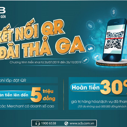 SCB triển khai chương trình “Kết nối QR – Ưu đãi thả ga”