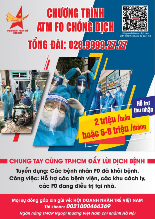 Shark Phú ủng hộ lương tháng 800 triệu đồng vào ATM F0, quỹ hỗ trợ kinh phí cho các F0 khỏi bệnh quay lại bệnh viện hỗ trợ y bác sĩ chống dịch - Ảnh 1.