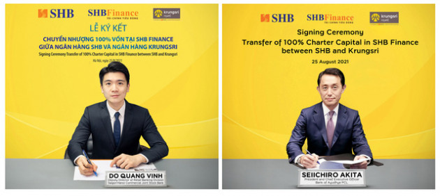 SHB sẽ chuyển nhượng 100% vốn tại công ty tài chính SHB Finance cho Krungsri của Thái Lan