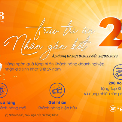 SHB triển khai chương trình khuyến mãi hấp dẫn dành cho khách hàng doanh nghiệp