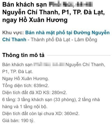 Siêu cò tung chiêu hét giá đất Đà Lạt chạm đỉnh 1 tỷ đồng/m2 - Ảnh 1.