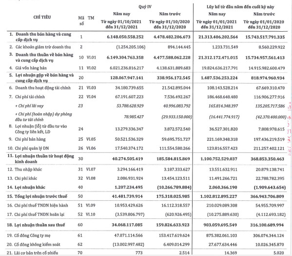 SMC báo lãi trước thuế 1.100 tỷ đồng năm 2021, EPS đạt gần 14.400 đồng - Ảnh 3.