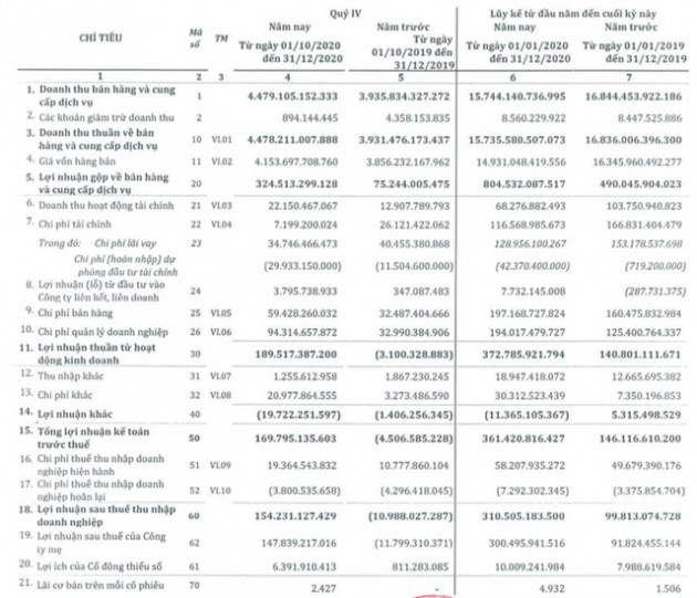 SMC: Năm 2020 lãi 310 tỷ đồng, gấp 3 lần năm trước - Ảnh 1.