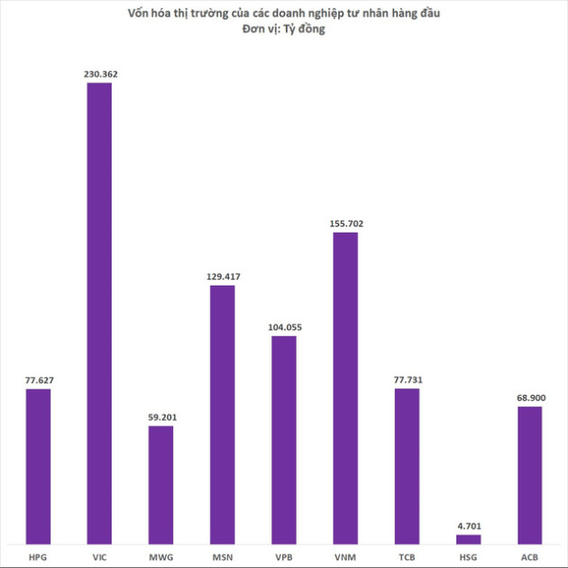  So găng các doanh nghiệp tư nhân lớn nhất Việt Nam: Hòa Phát vô địch về doanh thu, Vingroup dẫn đầu về vốn hóa - Ảnh 4.