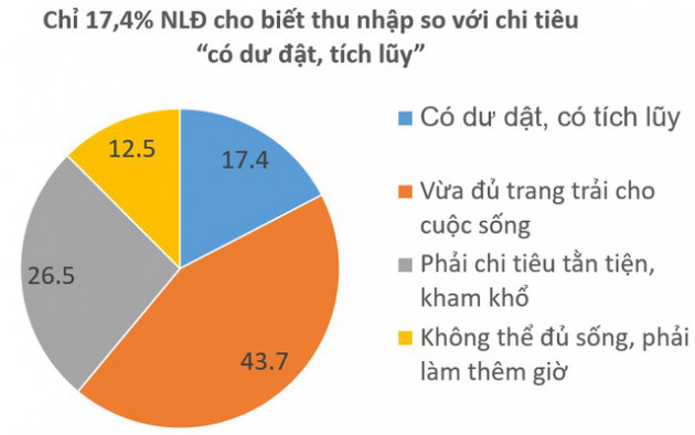 ¼ số người lao động bức xúc vì lương thấp, không có thêm các khoản phụ cấp - Ảnh 1.