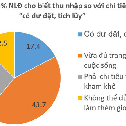 ¼ số người lao động bức xúc vì lương thấp, không có thêm các khoản phụ cấp