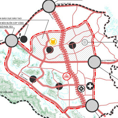 Soi quy hoạch hệ thống giao thông “khủng” tại đô thị vệ tinh lớn nhất Thủ đô