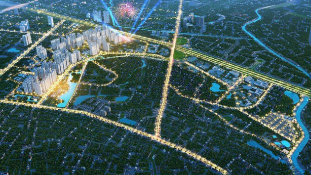 Soi vị trí chính xác đại đô thị VinCity Sportia của Tập đoàn Vingroup trên trục Đại lộ Thăng Long - Ảnh 3.