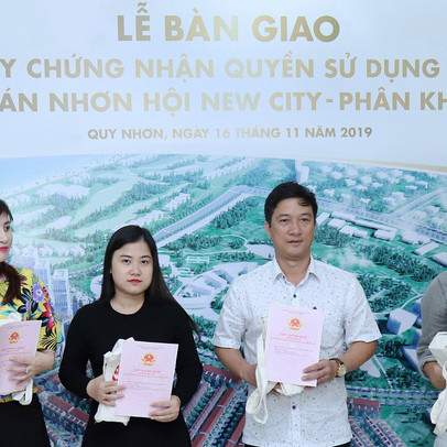 Sớm bàn giao giấy chứng nhận quyền sử dụng đất, Nhơn Hội New City hấp dẫn nhà đầu tư