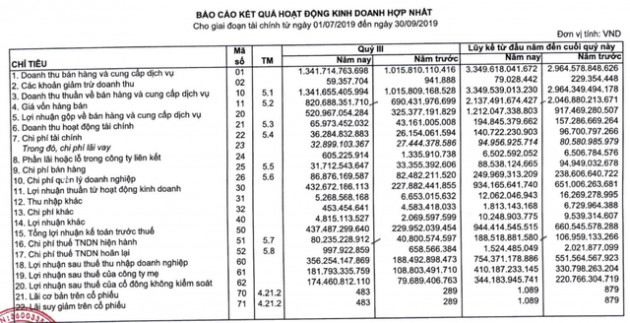 Sonadezi (SNZ): Lãi ròng quý 3 tăng 67% lên 182 tỷ đồng, 9 tháng hoàn thành 99% kế hoạch lợi nhuận - Ảnh 1.