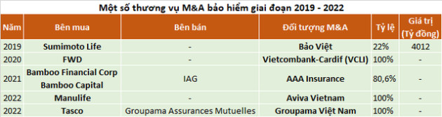 Sóng M&A bảo hiểm ngày càng sôi động: Loạt tay chơi nhập cuộc, từ VPBank, BCG, Tasco đến cả Manulife mua thêm - Ảnh 1.