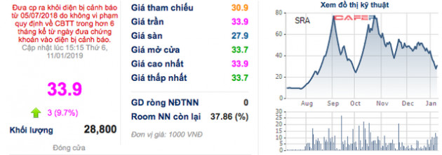 SRA tiếp tục đột biến trong quý 4/2018, công ty mẹ cả năm lãi ròng 46 tỷ đồng - Ảnh 1.