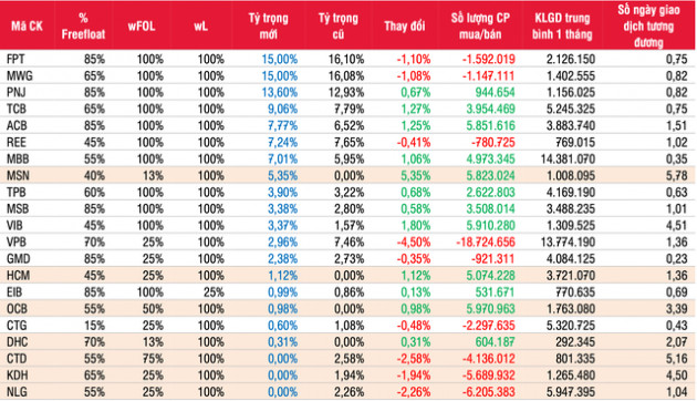 SSI Research dự báo MSN, OCB, HCM, DHC sẽ lọt rổ Diamond ETF, VPB giảm mạnh tỷ trọng - Ảnh 1.