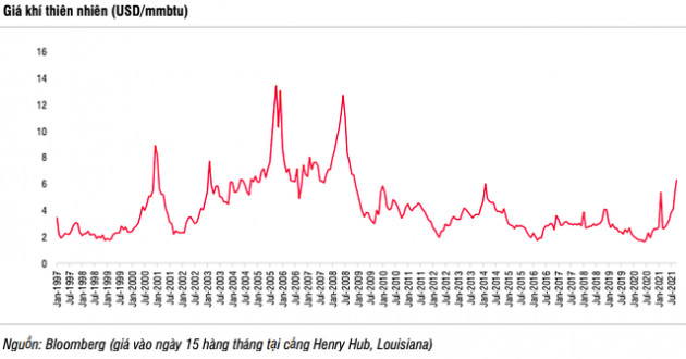 SSI Research: Giá khí vượt đỉnh 12 năm và còn tăng đến quý 4/2021, song nhóm cổ phiếu khí GAS, PGD, CNG…đã không còn nhiều động lực - Ảnh 1.