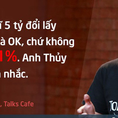 Startup dạy tiếng Anh được Shark Thủy cam kết rót vốn đã nhận hơn 100 đề nghị hợp tác từ các quán cà phê, nhưng phải bán bớt 17% cổ phần để lấy 1,7 tỷ đồng