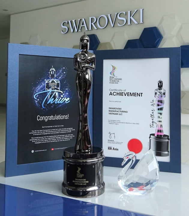 Swarovski Việt Nam được vinh danh Nơi làm việc tốt nhất châu Á 2022 - Ảnh 1.