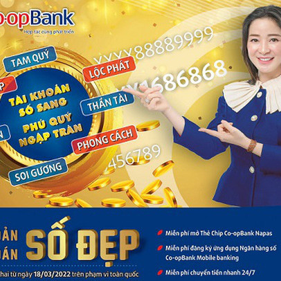 Tài khoản số đẹp Co-opBank – khẳng định phong cách, tài lộc ghé thăm