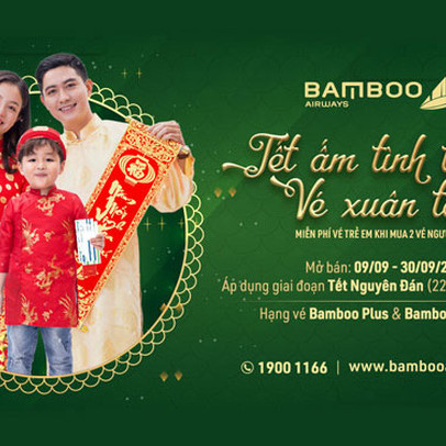 Tặng bé hành trình bay, tết thêm nhiều yêu thương cùng Bamboo Airways