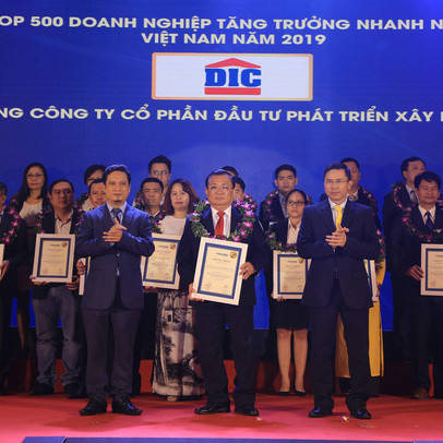 Tập đoàn DIC đạt Top 20 doanh nghiệp bất động sản tăng trưởng nhanh nhất Việt Nam năm 2019