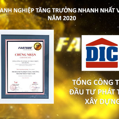 Tập đoàn DIC tăng hạng vượt bậc trong bảng xếp hạng FAST500 năm 2020