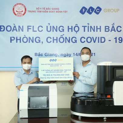 Tập đoàn FLC trao tặng Bắc Giang 3 hệ thống xét nghiệm Covid – 19 trị giá gần 9 tỷ đồng