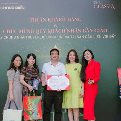 Tập đoàn Khang Điền bàn giao sổ hồng cho cư dân The Classia