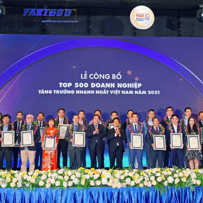 Tập đoàn Ngọc Diệp đạt Top 500 doanh nghiệp tăng trưởng nhanh nhất Việt Nam 2021